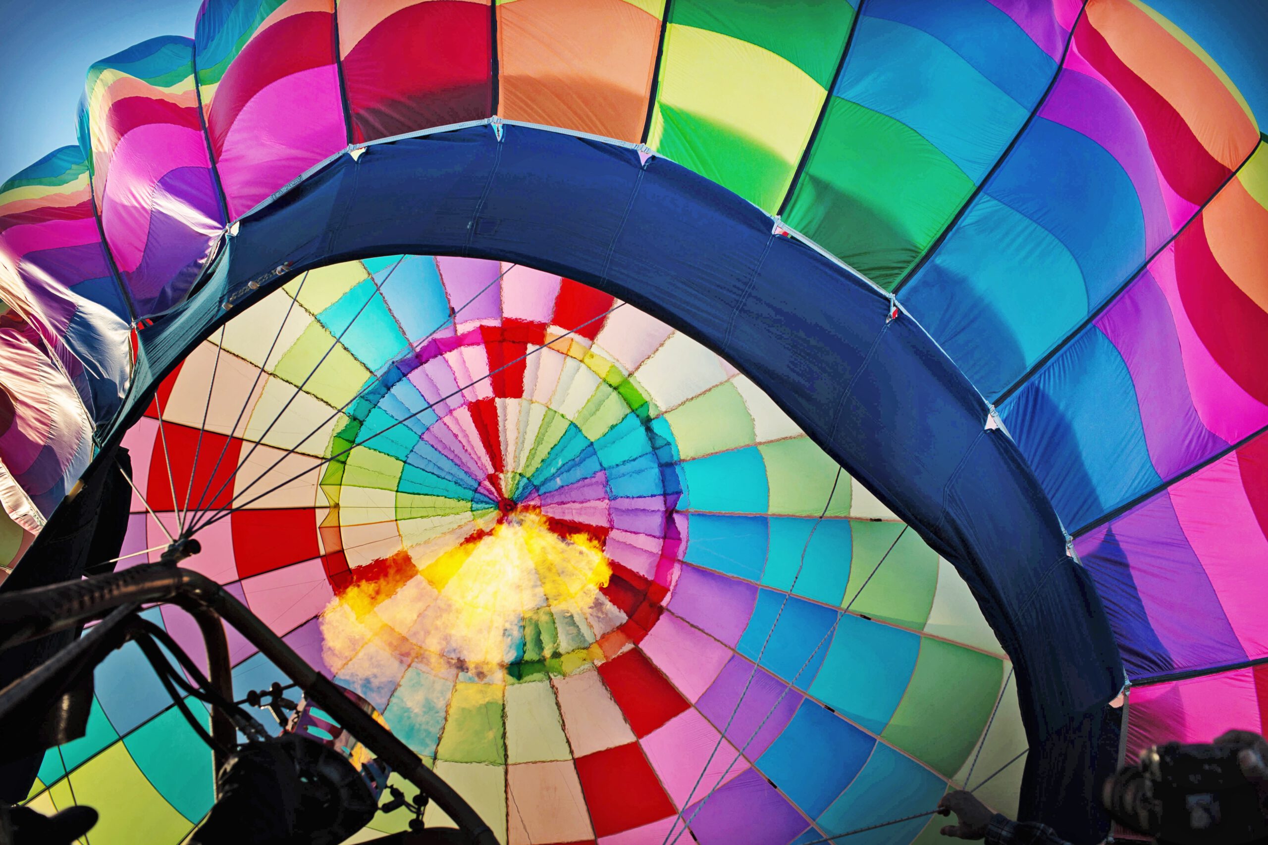 Heißluftballon bunt